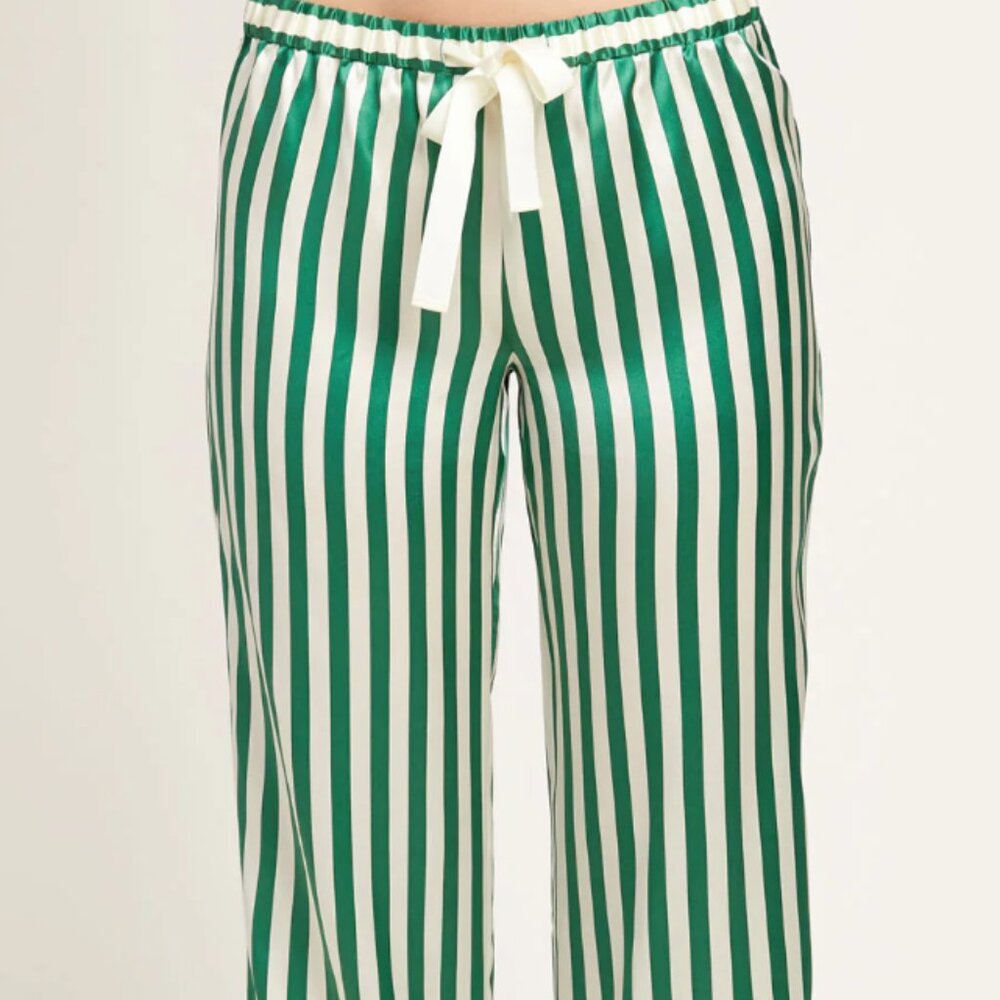 Morgan Lane 〰️ Emerald Ruthie Silk PJ Set - Picture 10 of 10